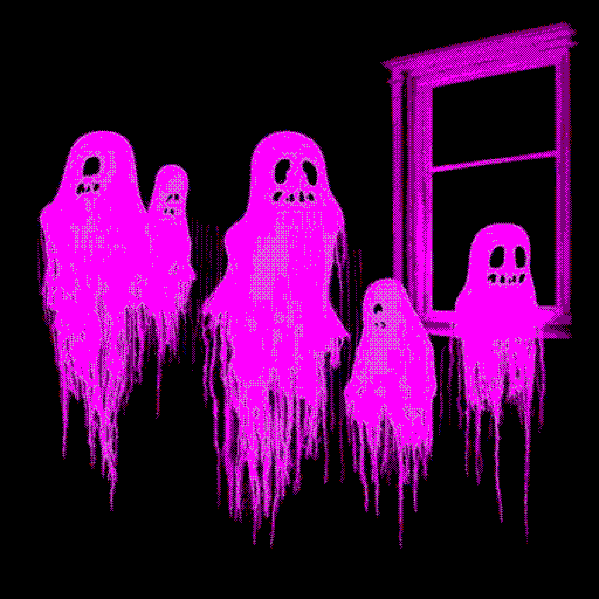 PINK GHOSTS IN THE HOUSE